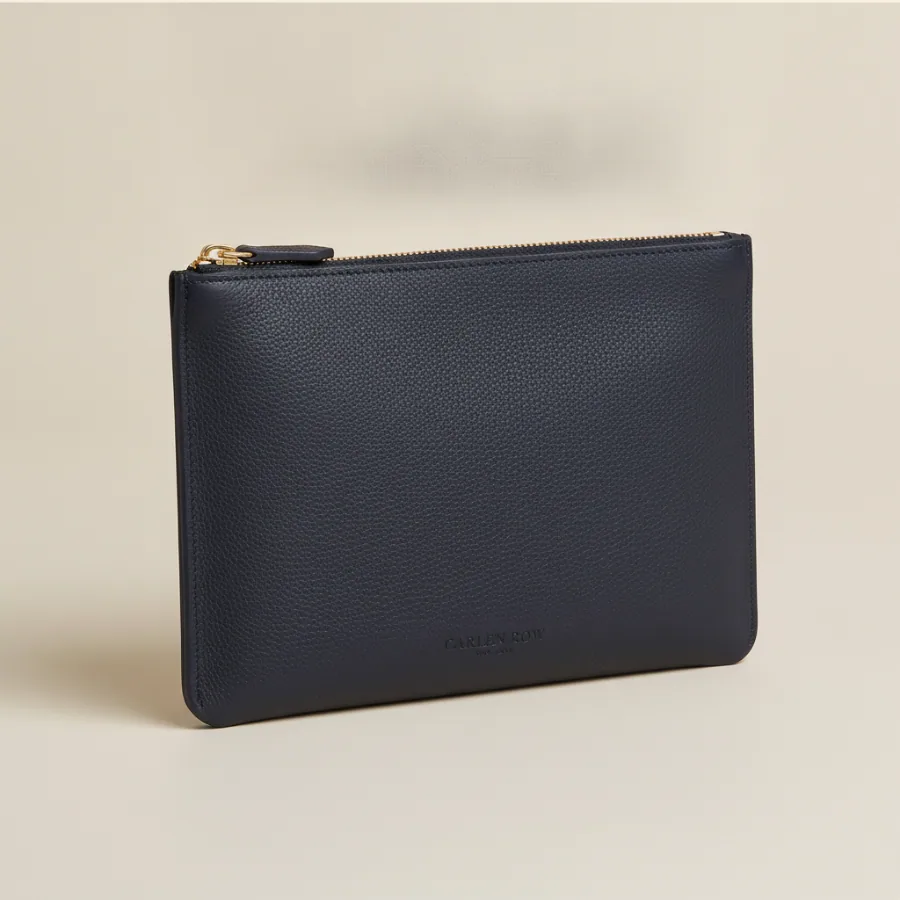 The Slim Pouch in Dark Navy