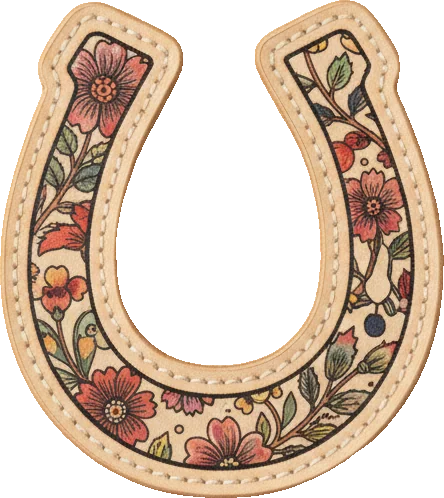 Floral horseshoe