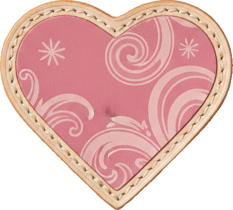 Pink heart patterned